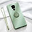 Ultra-thin Silicone Gel Soft Case Cover with Magnetic Finger Ring Stand A03 for Huawei Nova 5i Pro