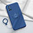 Ultra-thin Silicone Gel Soft Case Cover with Magnetic Finger Ring Stand A03 for Oppo A92