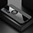 Ultra-thin Silicone Gel Soft Case Cover with Magnetic Finger Ring Stand A03 for Oppo Reno3 Pro Gray