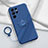 Ultra-thin Silicone Gel Soft Case Cover with Magnetic Finger Ring Stand A03 for Samsung Galaxy S23 Ultra 5G