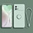 Ultra-thin Silicone Gel Soft Case Cover with Magnetic Finger Ring Stand A03 for Vivo iQOO 9 5G Matcha Green