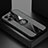 Ultra-thin Silicone Gel Soft Case Cover with Magnetic Finger Ring Stand A04 for Apple iPhone 13 Pro Gray