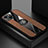 Ultra-thin Silicone Gel Soft Case Cover with Magnetic Finger Ring Stand A04 for Apple iPhone 15