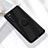 Ultra-thin Silicone Gel Soft Case Cover with Magnetic Finger Ring Stand A04 for Huawei Nova 7 5G Black