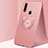 Ultra-thin Silicone Gel Soft Case Cover with Magnetic Finger Ring Stand A04 for Oppo A31