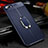 Ultra-thin Silicone Gel Soft Case Cover with Magnetic Finger Ring Stand A04 for Oppo A5