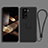 Ultra-thin Silicone Gel Soft Case Cover with Magnetic Finger Ring Stand A04 for Samsung Galaxy S24 5G Black