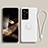 Ultra-thin Silicone Gel Soft Case Cover with Magnetic Finger Ring Stand A04 for Samsung Galaxy S24 Ultra 5G White