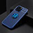 Ultra-thin Silicone Gel Soft Case Cover with Magnetic Finger Ring Stand A05 for Apple iPhone 13 Pro