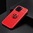 Ultra-thin Silicone Gel Soft Case Cover with Magnetic Finger Ring Stand A05 for Apple iPhone 13 Pro Max