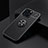 Ultra-thin Silicone Gel Soft Case Cover with Magnetic Finger Ring Stand A05 for Apple iPhone 15 Pro