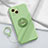 Ultra-thin Silicone Gel Soft Case Cover with Magnetic Finger Ring Stand A06 for Apple iPhone 13