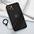 Ultra-thin Silicone Gel Soft Case Cover with Magnetic Finger Ring Stand A06 for Apple iPhone 14