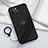 Ultra-thin Silicone Gel Soft Case Cover with Magnetic Finger Ring Stand A06 for Apple iPhone 14 Pro