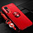 Ultra-thin Silicone Gel Soft Case Cover with Magnetic Finger Ring Stand A06 for Xiaomi Mi 12 Lite 5G