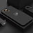 Ultra-thin Silicone Gel Soft Case Cover with Magnetic Finger Ring Stand A07 for Apple iPhone 15 Black