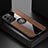 Ultra-thin Silicone Gel Soft Case Cover with Magnetic Finger Ring Stand A07 for Samsung Galaxy S21 5G Brown