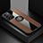 Ultra-thin Silicone Gel Soft Case Cover with Magnetic Finger Ring Stand A07 for Samsung Galaxy S21 Plus 5G Brown