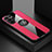 Ultra-thin Silicone Gel Soft Case Cover with Magnetic Finger Ring Stand A07 for Samsung Galaxy S21 Ultra 5G