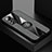 Ultra-thin Silicone Gel Soft Case Cover with Magnetic Finger Ring Stand A07 for Xiaomi Mi 12 Pro 5G Gray