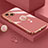 Ultra-thin Silicone Gel Soft Case Cover with Magnetic Finger Ring Stand A08 for Apple iPhone 15 Plus Red