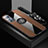 Ultra-thin Silicone Gel Soft Case Cover with Magnetic Finger Ring Stand A08 for Xiaomi Mi 12 5G Brown