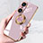 Ultra-thin Silicone Gel Soft Case Cover with Magnetic Finger Ring Stand AN1 for Huawei Honor 60 5G