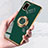 Ultra-thin Silicone Gel Soft Case Cover with Magnetic Finger Ring Stand AN1 for Sharp Aquos wish3
