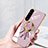 Ultra-thin Silicone Gel Soft Case Cover with Magnetic Finger Ring Stand AN1 for Sony Xperia 1 V