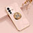 Ultra-thin Silicone Gel Soft Case Cover with Magnetic Finger Ring Stand AN1 for Vivo V23 5G