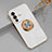 Ultra-thin Silicone Gel Soft Case Cover with Magnetic Finger Ring Stand AN1 for Vivo V23 5G