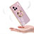 Ultra-thin Silicone Gel Soft Case Cover with Magnetic Finger Ring Stand AN1 for Vivo X80 5G