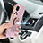 Ultra-thin Silicone Gel Soft Case Cover with Magnetic Finger Ring Stand AN2 for Huawei Honor 50 Pro 5G