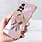 Ultra-thin Silicone Gel Soft Case Cover with Magnetic Finger Ring Stand AN2 for Huawei Honor V40 5G