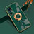 Ultra-thin Silicone Gel Soft Case Cover with Magnetic Finger Ring Stand AN2 for Xiaomi Mi 12T 5G Green