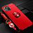 Ultra-thin Silicone Gel Soft Case Cover with Magnetic Finger Ring Stand for Apple iPhone 13 Mini