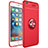 Ultra-thin Silicone Gel Soft Case Cover with Magnetic Finger Ring Stand for Apple iPhone 6 Plus Red