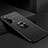 Ultra-thin Silicone Gel Soft Case Cover with Magnetic Finger Ring Stand for Huawei Honor 20 Pro Black