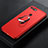 Ultra-thin Silicone Gel Soft Case Cover with Magnetic Finger Ring Stand for Huawei Honor V20 Red