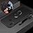 Ultra-thin Silicone Gel Soft Case Cover with Magnetic Finger Ring Stand for Huawei P Smart+ Plus Black