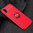 Ultra-thin Silicone Gel Soft Case Cover with Magnetic Finger Ring Stand for Huawei P30 Pro New Edition Red