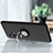 Ultra-thin Silicone Gel Soft Case Cover with Magnetic Finger Ring Stand for Motorola Moto S30 Pro 5G Black