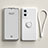 Ultra-thin Silicone Gel Soft Case Cover with Magnetic Finger Ring Stand for Oppo A96 5G White