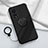 Ultra-thin Silicone Gel Soft Case Cover with Magnetic Finger Ring Stand for Oppo A98 5G