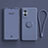 Ultra-thin Silicone Gel Soft Case Cover with Magnetic Finger Ring Stand for Oppo F21 Pro 5G Lavender Gray