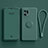 Ultra-thin Silicone Gel Soft Case Cover with Magnetic Finger Ring Stand for Oppo Find X5 5G Midnight Green