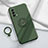 Ultra-thin Silicone Gel Soft Case Cover with Magnetic Finger Ring Stand for Oppo K9 5G