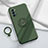 Ultra-thin Silicone Gel Soft Case Cover with Magnetic Finger Ring Stand for Oppo Reno4 5G