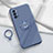 Ultra-thin Silicone Gel Soft Case Cover with Magnetic Finger Ring Stand for Oppo Reno4 Pro 5G