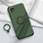 Ultra-thin Silicone Gel Soft Case Cover with Magnetic Finger Ring Stand for Oppo Reno4 SE 5G